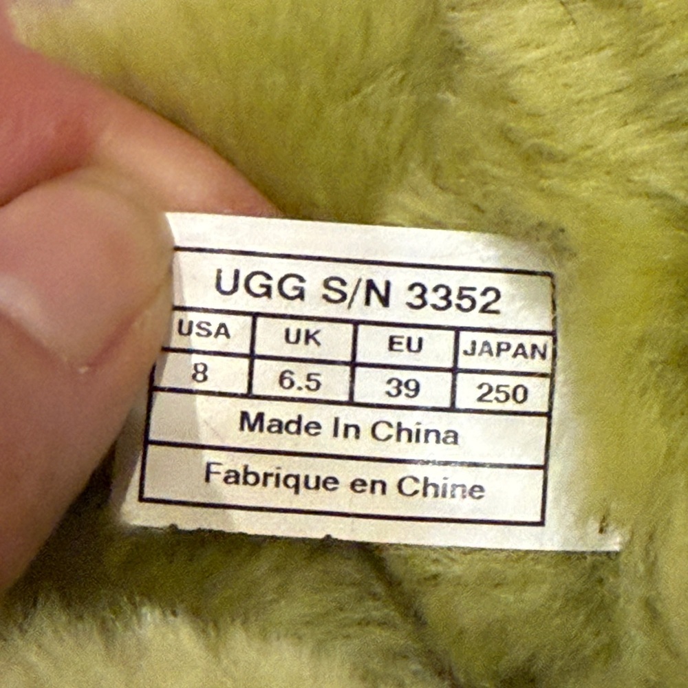 Ugg Mini Bailey Button boots - Lime Green hard to… - image 14